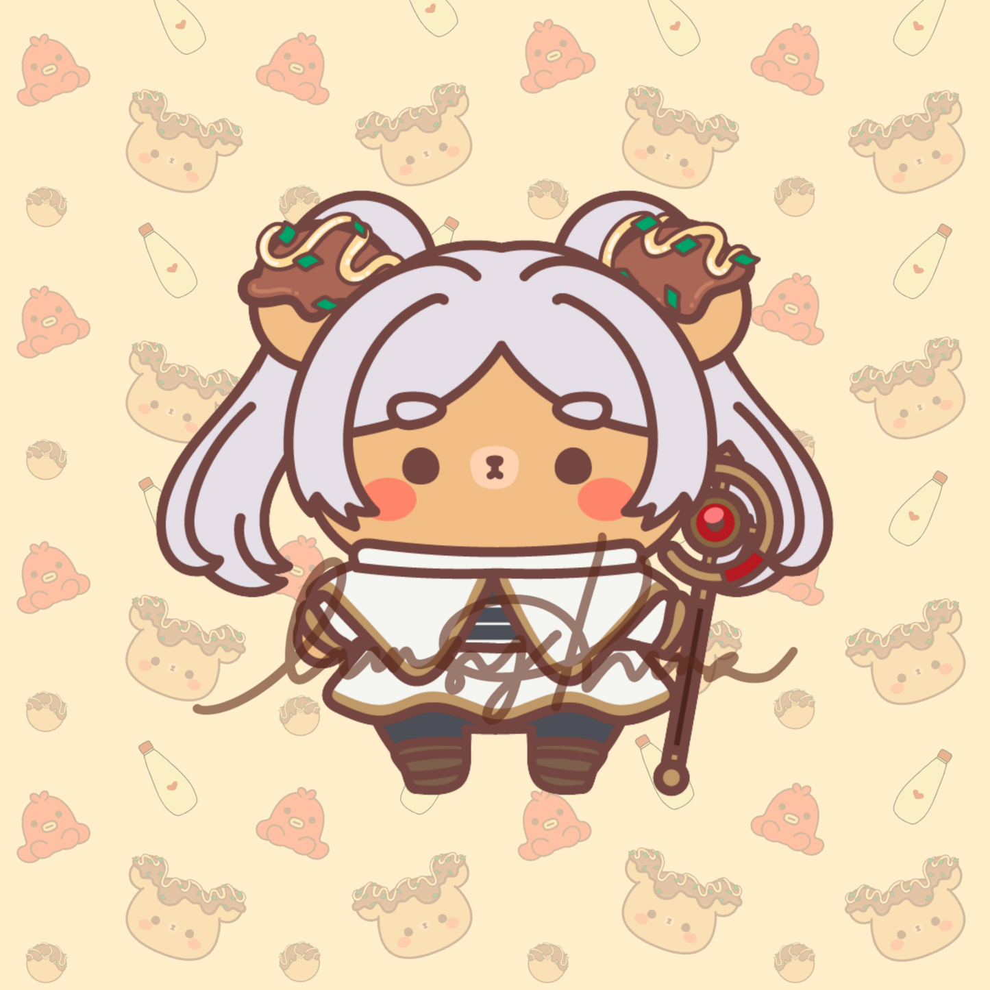 Elf Kuma Sticker