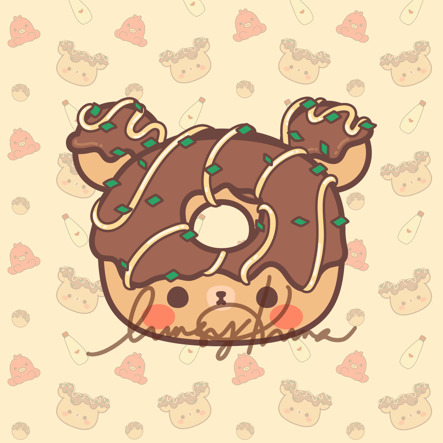 ONLINE ONLY: Donut Tako Sticker