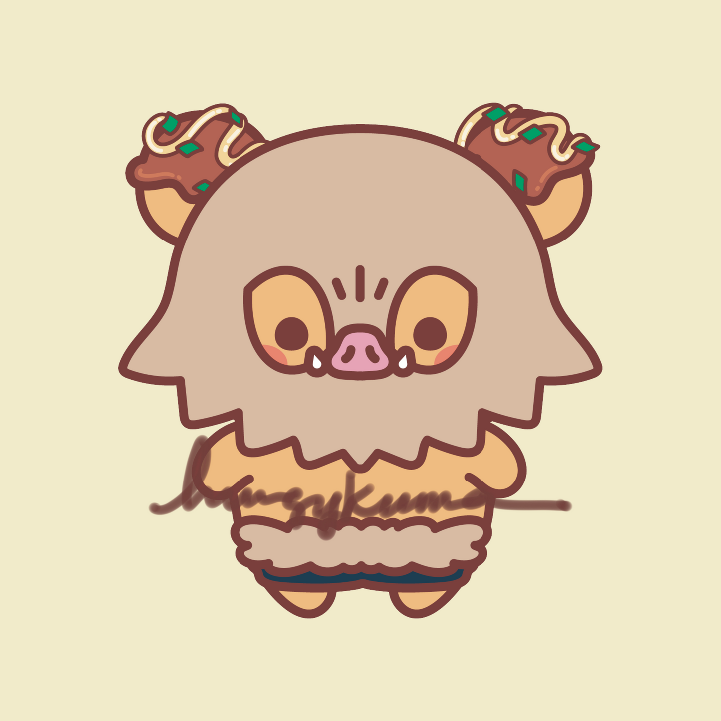 Boar Tako Sticker