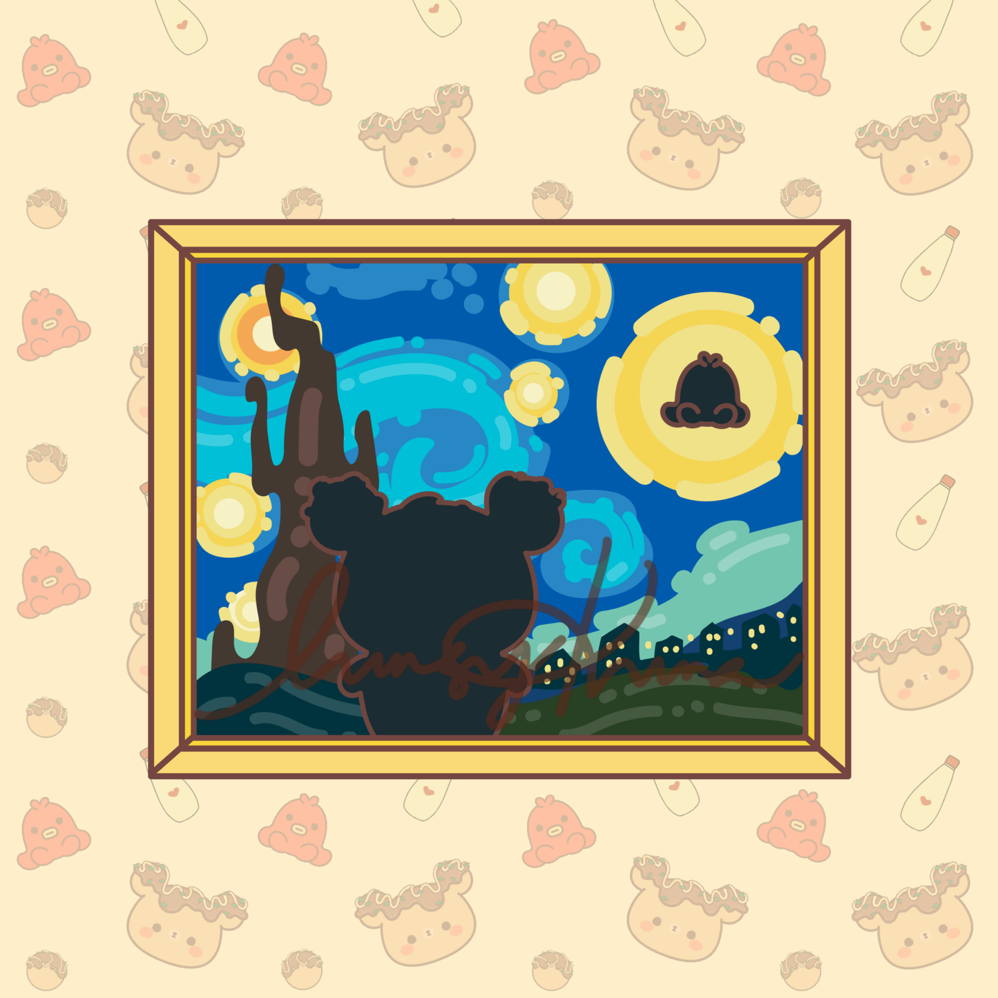 The Starry Kuma Sticker