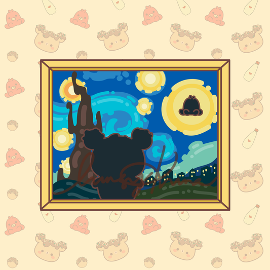The Starry Kuma Sticker