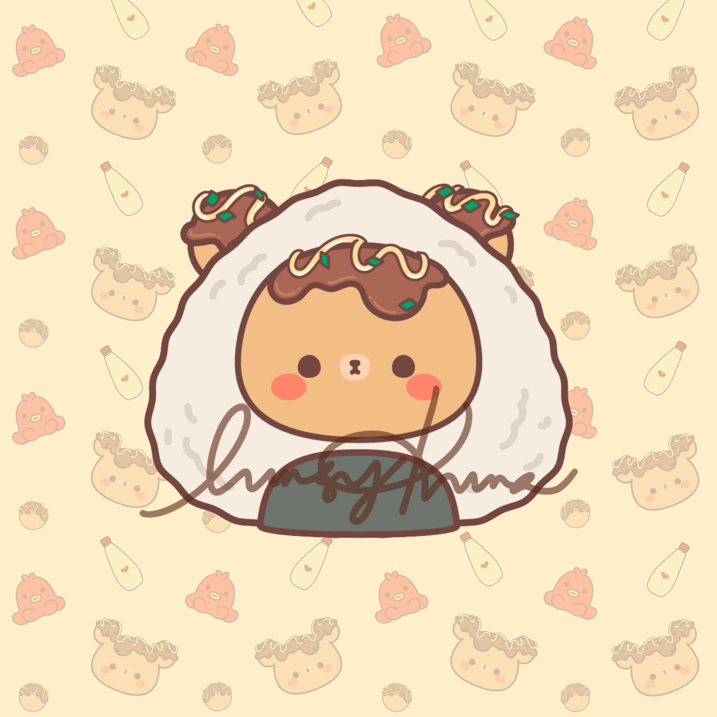 Riceball Kuma Sticker