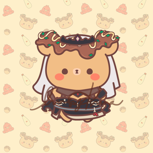 Kuma Calliope Sticker