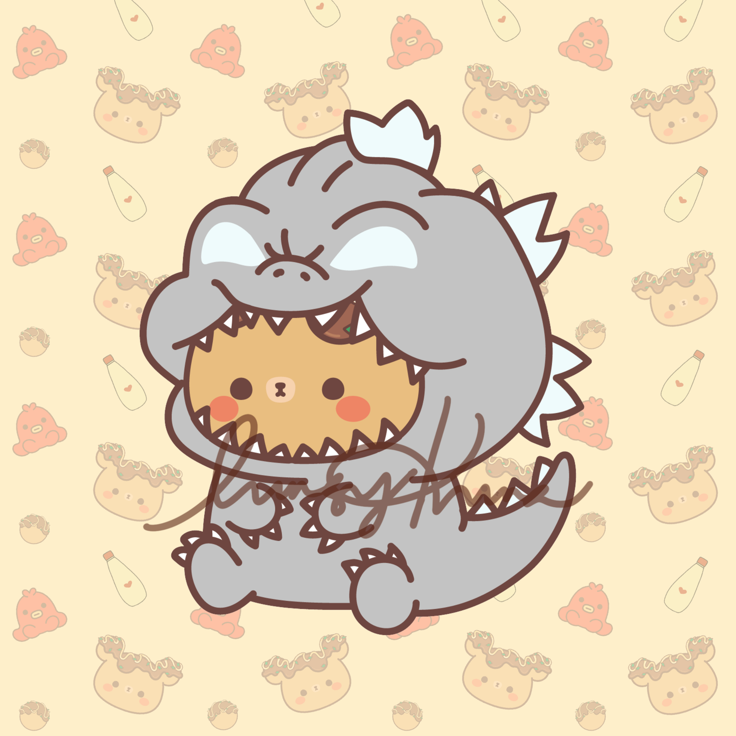 ONLINE ONLY: Godzilla Kumabear Sticker