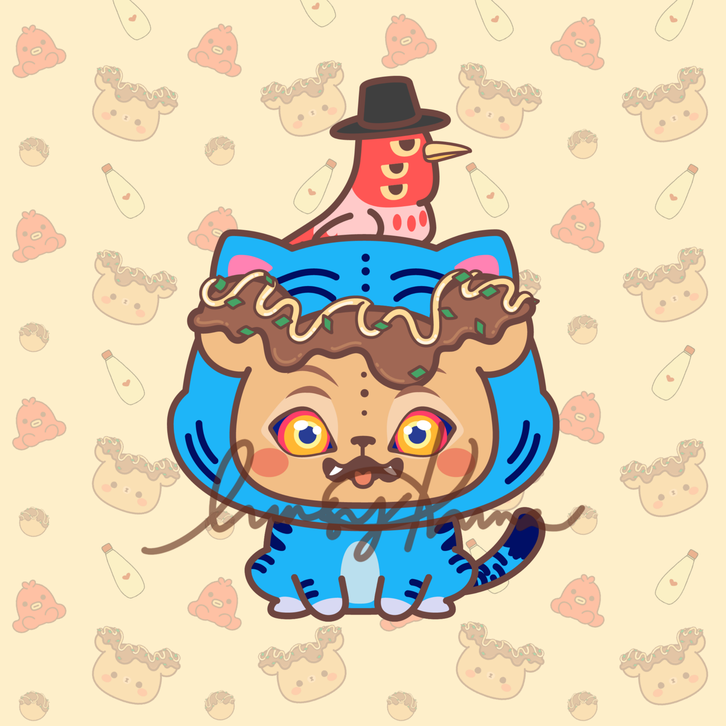 Kuma Derp and Sus Pedro Sticker