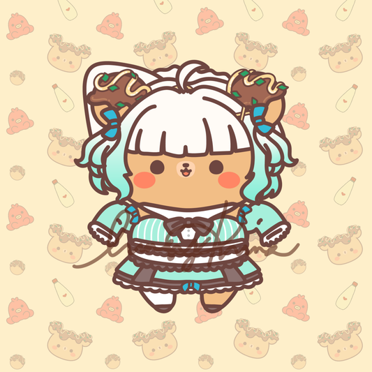 Mint Kuma Sticker