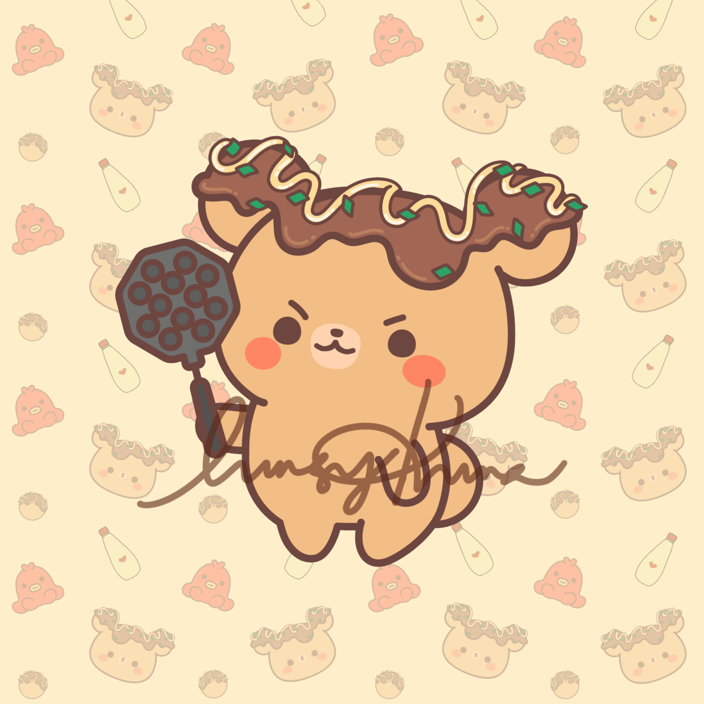 Takoyaki Weapon of Choice Sticker