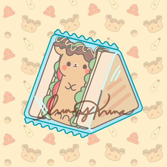 Wrapped Sando Kuma Sticker