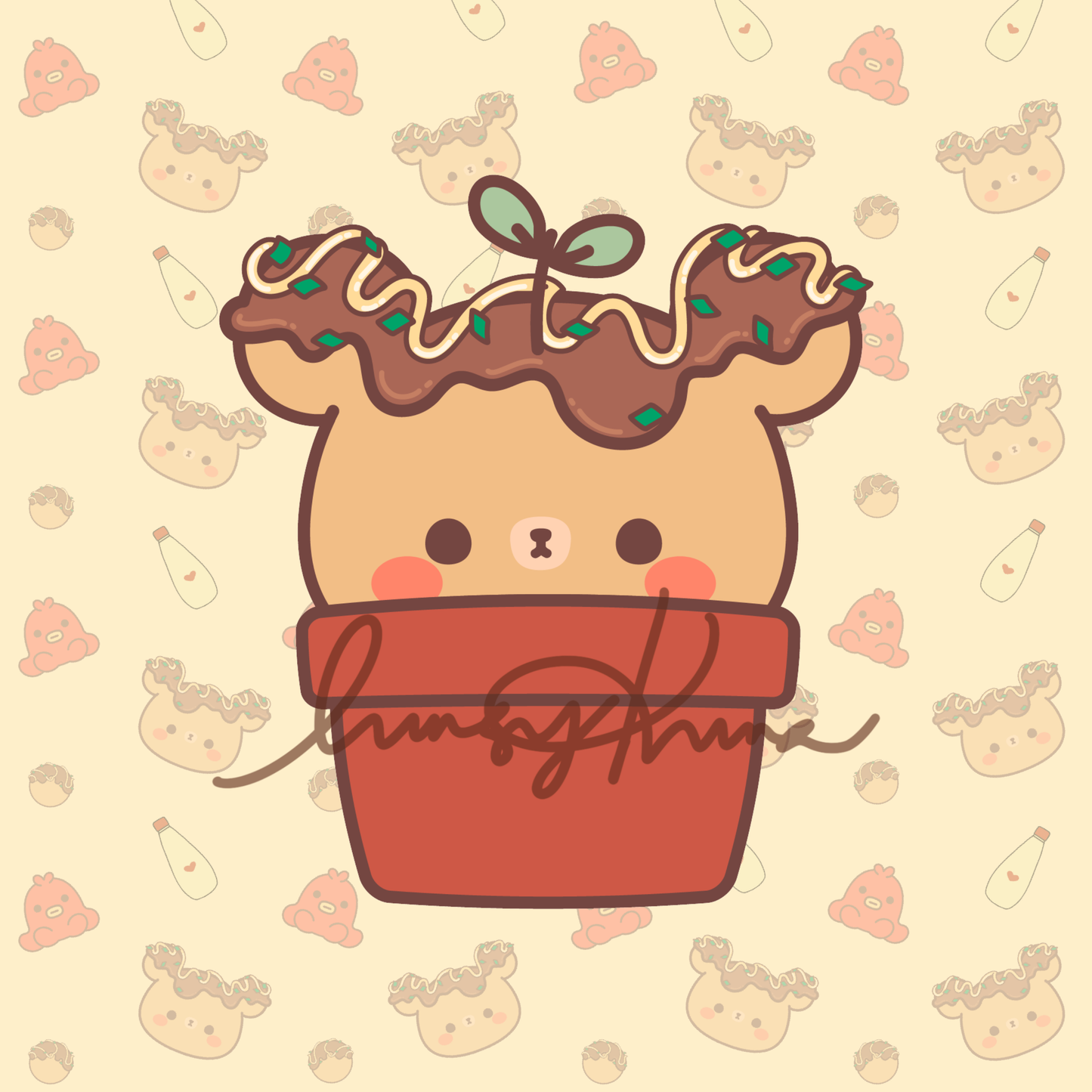 ONLINE ONLY: Potted Kuma Sticker