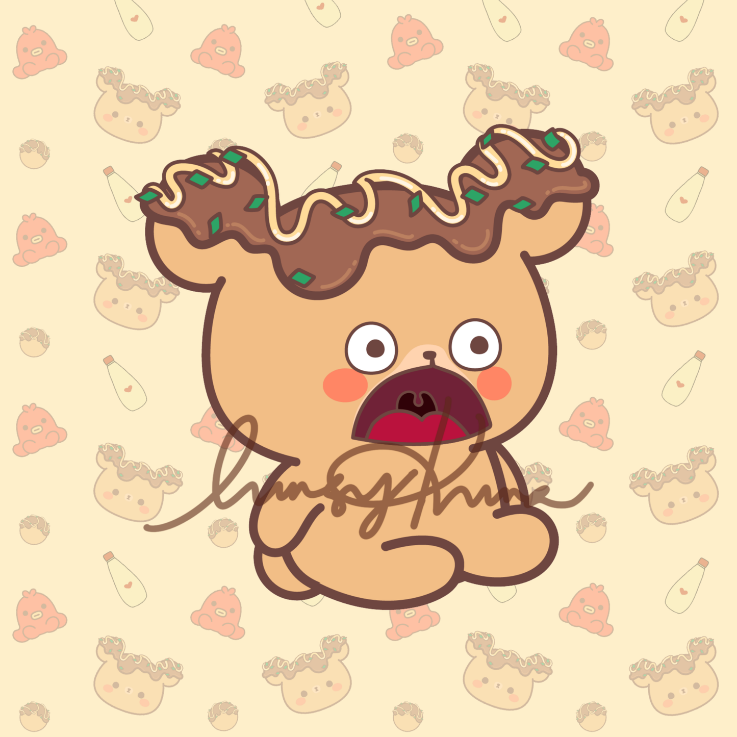 Shocked Kuma Sticker