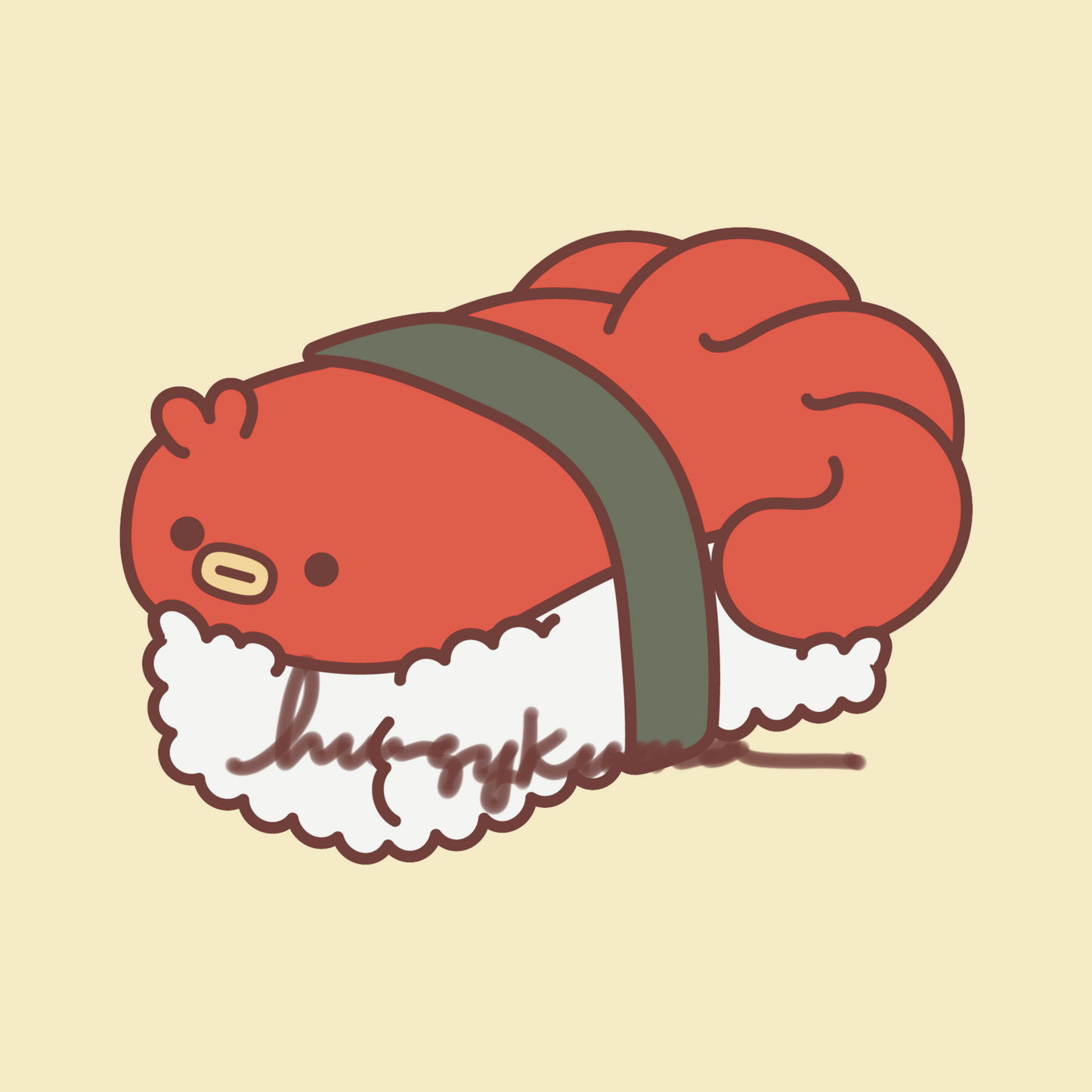 Pedro Musubi Sticker