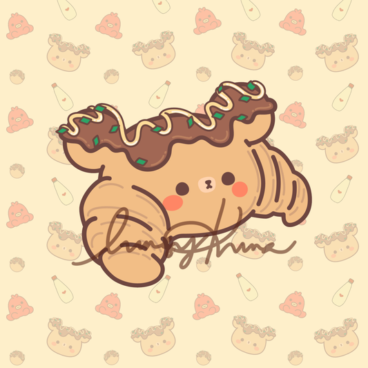 ONLINE ONLY: Croissant Kuma Sticker