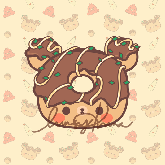 ONLINE ONLY: Donut Tako Sticker