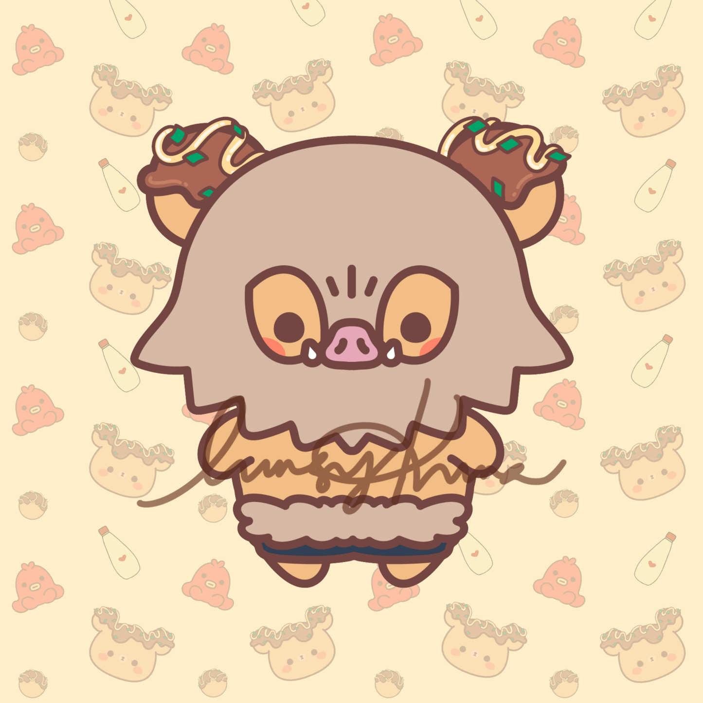 Boar Kuma Sticker