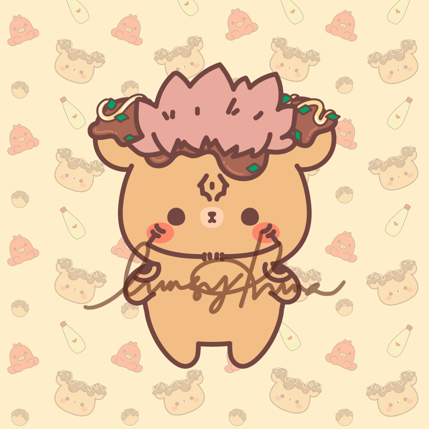 Cursed Kuma Sticker